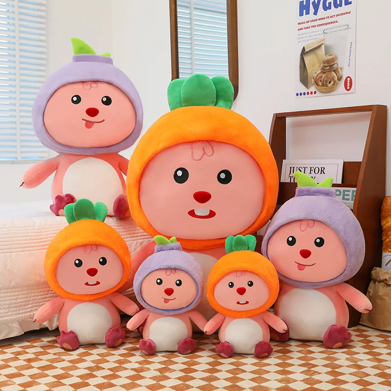 لعبة سمور الخضروات القطيفة حيوانات محشوة كبيرة للأطفال هدية عيد الميلاد وعيد الميلاد بلوشي رفيق نوم الأطفال الأكثر مبيعًا