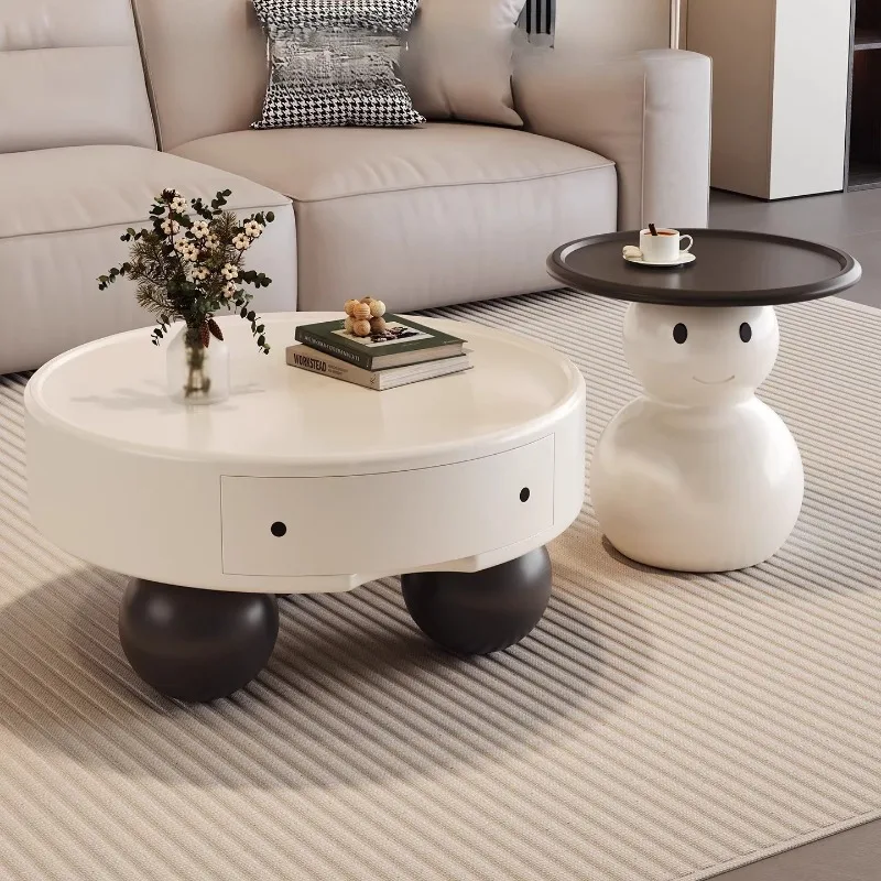 

Круглые журнальные столики в скандинавском стиле для гостиной, с функцией хранения, маленький журнальный столик, современный милый таволино да саллото, мебель для гостиной