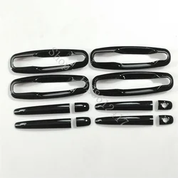 For Chevrolet Optra Lacetti Daewoo Nubira 2005~17 Glossy Black Exterior Door Handle Cover Door Handle Bowl Trim car Accessories