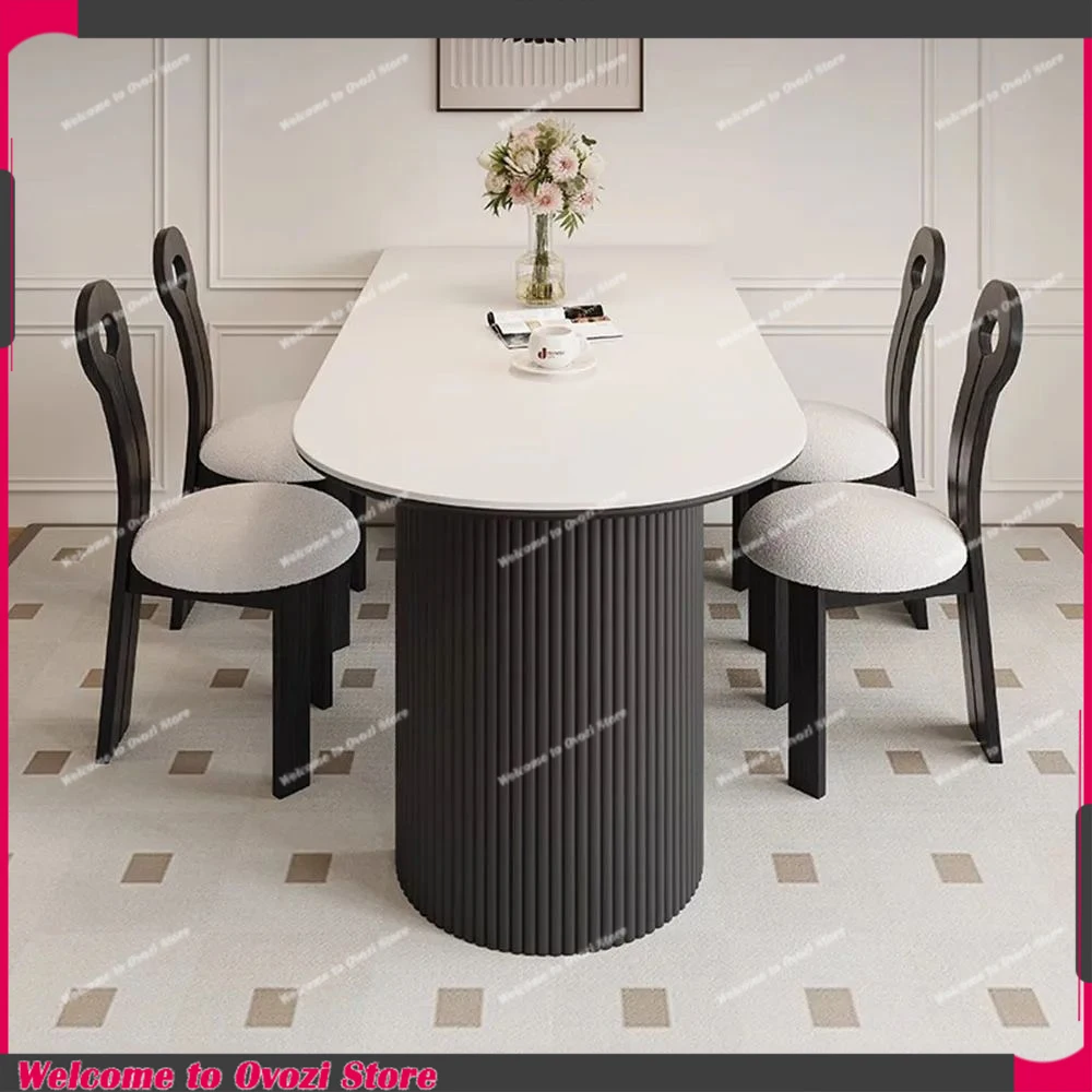 

Luxury Chair Dining Table Design White Nordic Waterproof Dining Table Living Organiser Juegos De Comedor Kitchen Furniture