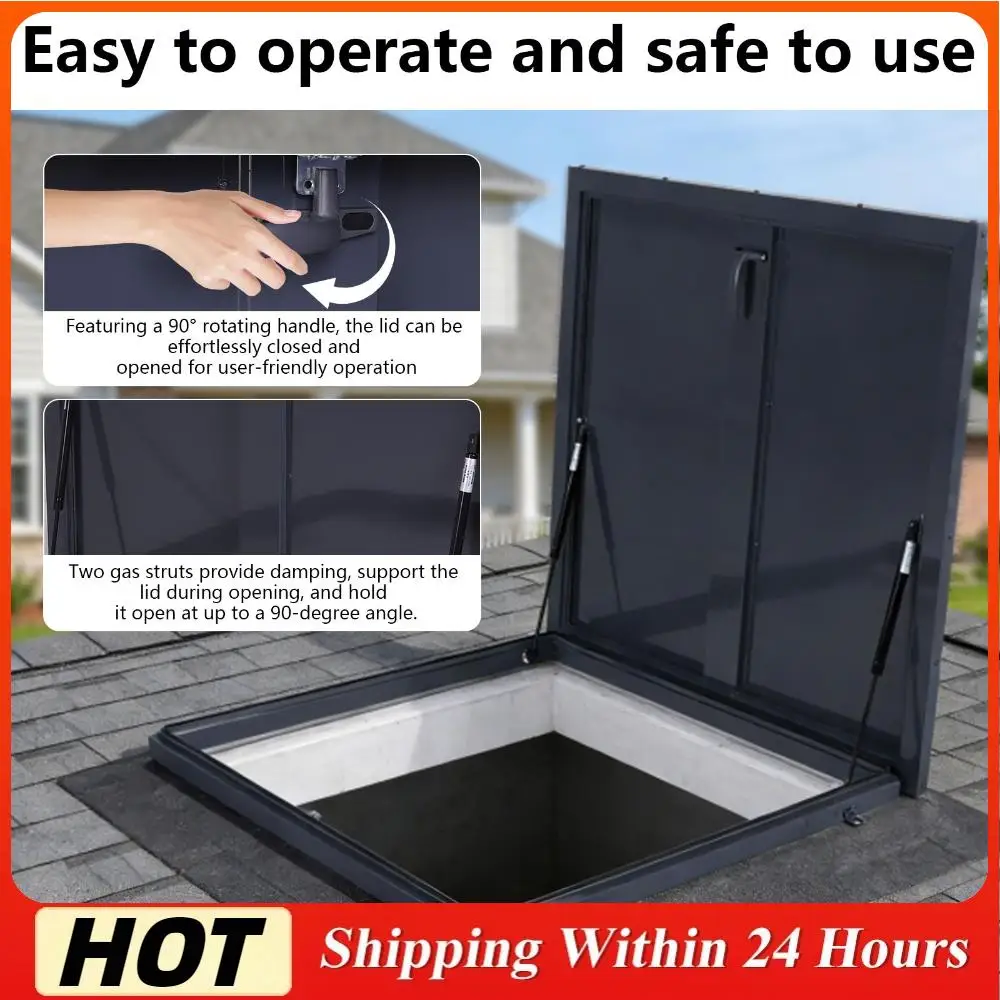 

Люк-окно на крыше с ручкой-переключателем, вентиляционный люк для чердака, крышка люка для доступа на крышу, подходит для дома и промышленности