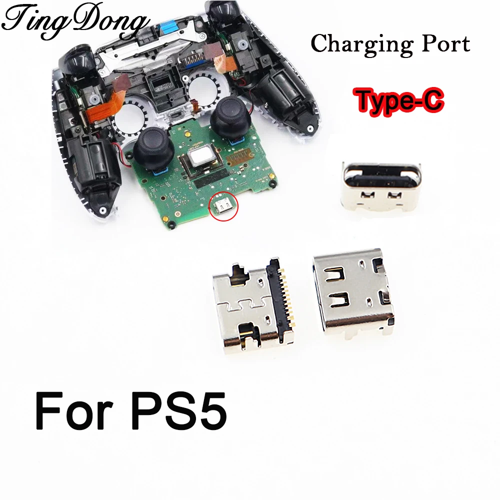 

2/10 шт. разъемы питания и USB Type-C порты для зарядки для материнской платы контроллера PS5