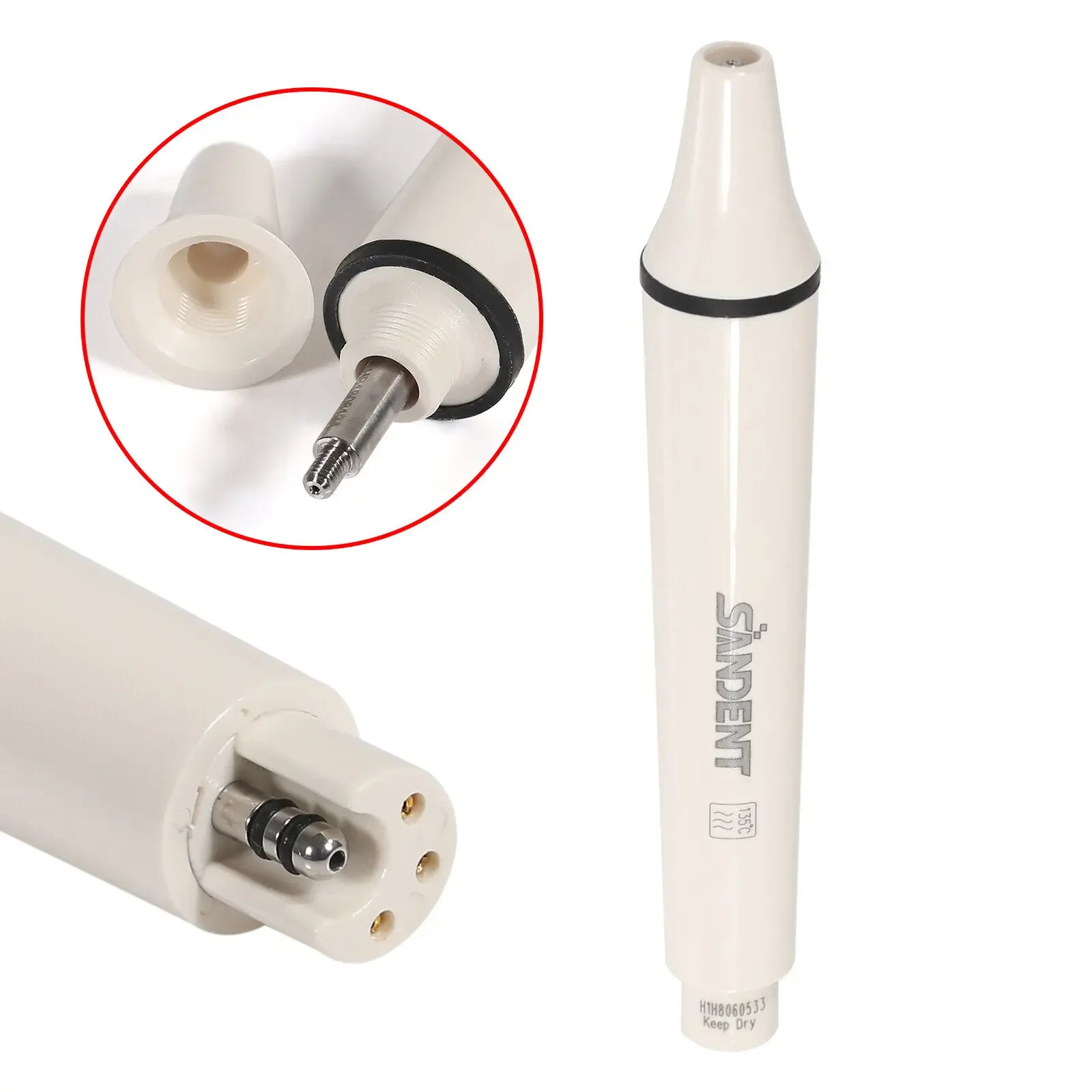 5 PCS Dental Ultrasonic Piezo Scaler Scaling Handpiece Fit for EMS Woodpecker Turbine