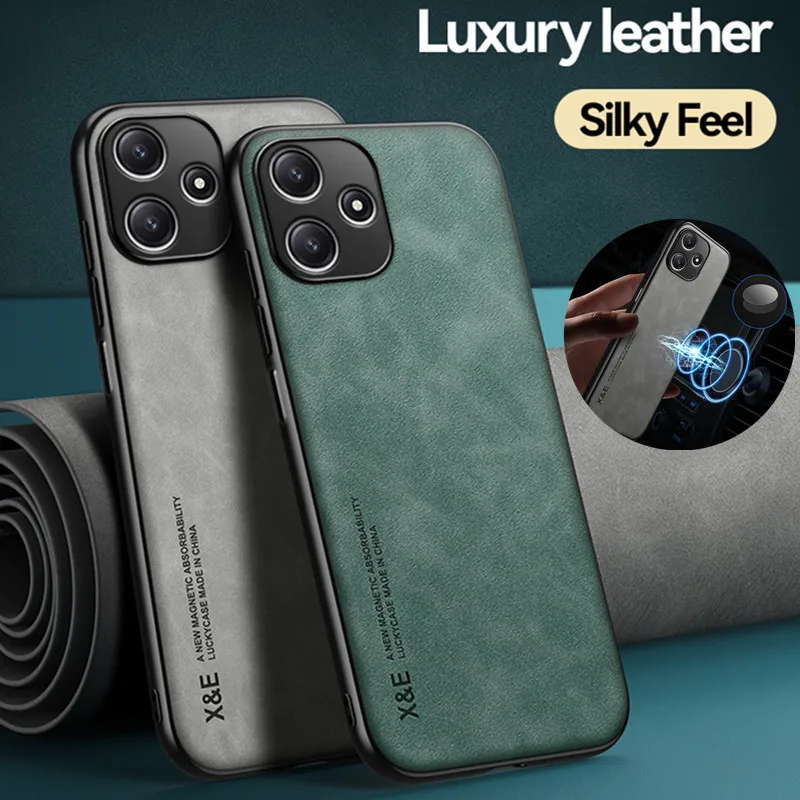 For Redmi 12 5G Case Luxury Magnetic Leather Soft Phone Cases for Xiaomi Redmy Redmi12 5G 6.79