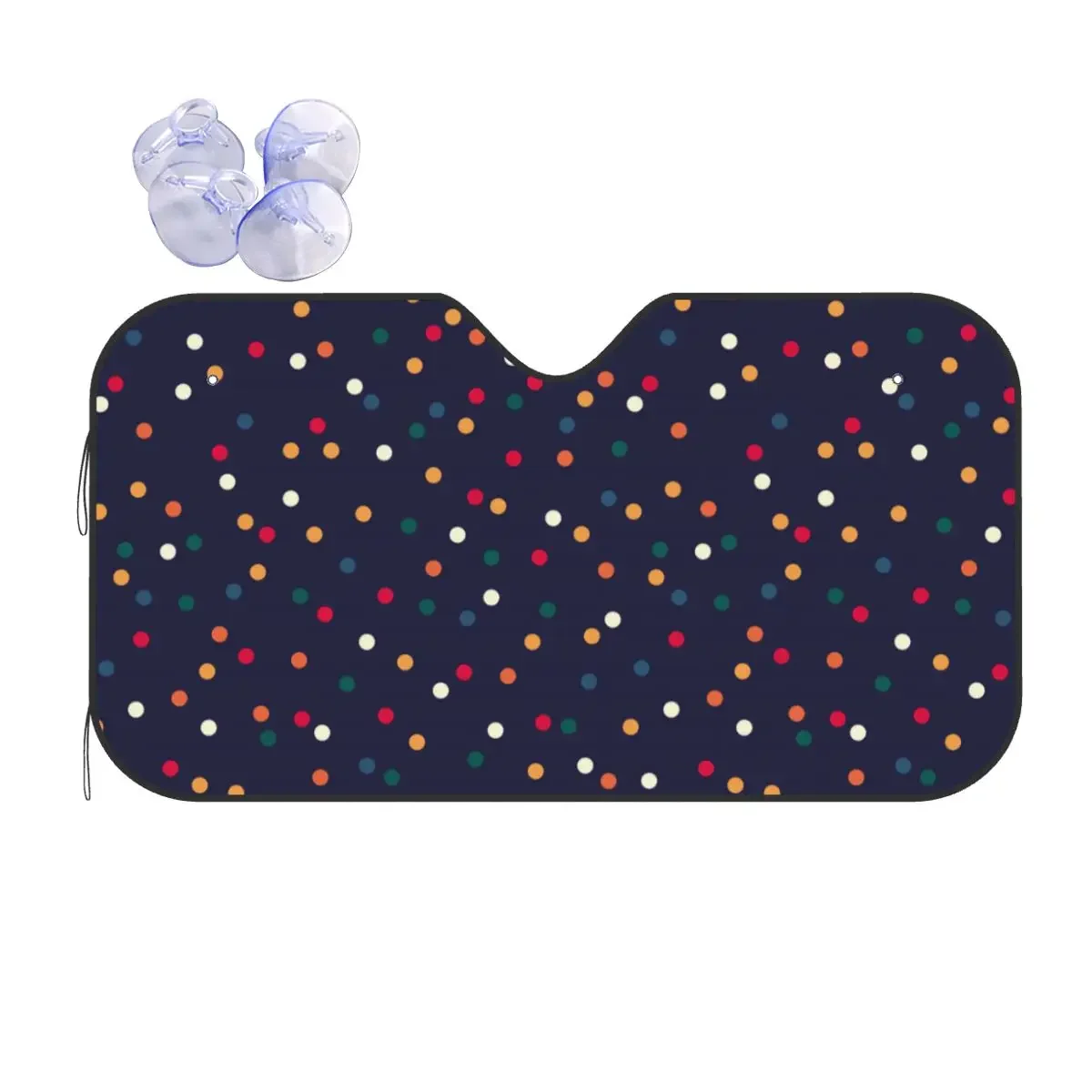 

Polka Dot Classic Plaid Polyester Windshield Sunsha 76x140cm Foils Car Window Windscreen Cover Sun Sha Protect