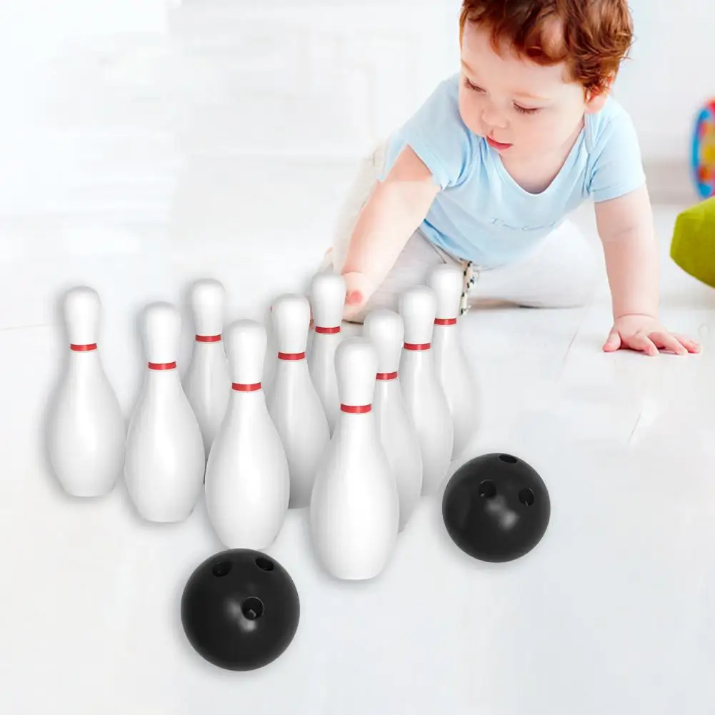 

Parent-child Bonding Activity Indoor Outdoor Bowling Toys for Kids Play Set with 10 Pins 2 Balls Fun for Hand-eye for Easter