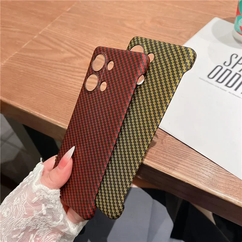 Frameless Carbon Fiber Matte Hard PC Phone Case For OPPO Reno 11 10 9 8 7 6 5 Pro Z Plus Lite Back Protector Bumper Shell Cover - Image 6