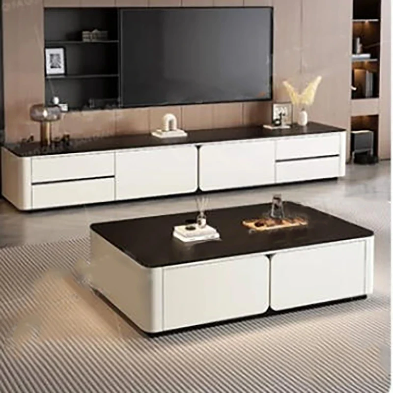 Display Side Table European Modern Storage Luxury Coffee Tables Nordic Aesthetic Table Basse De Salon Living Room Furniture