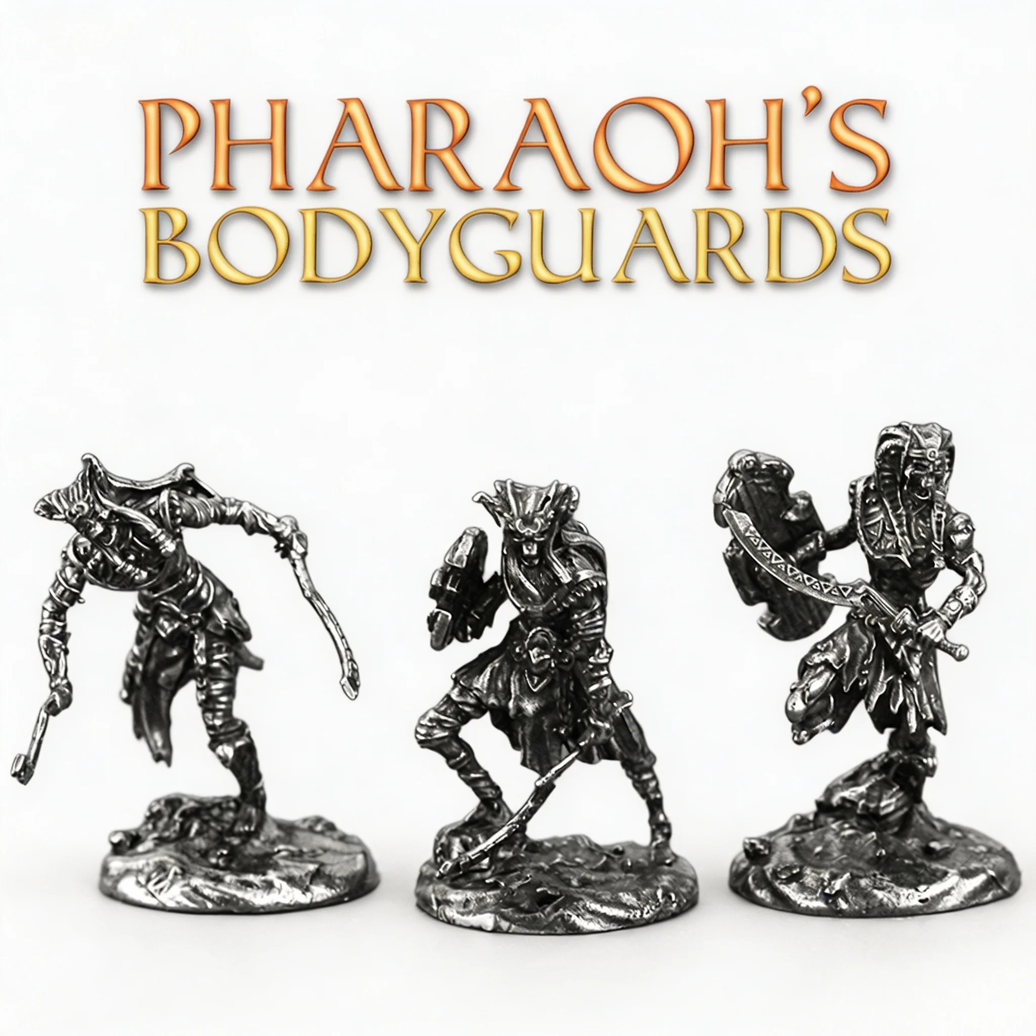 Spot‑in‑Stock Metal Mummy Warrior Pharaoh Guard Miniature Figure Tabletop Game Piece Ornament