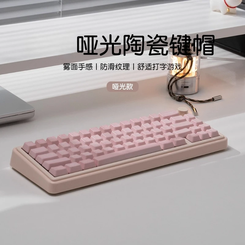 

Matte Ceramic V2 Theme Keycaps Set Customized Cherry Profile Keyboard Cap for Gaming Mechanical Keyboard Accessories DIY Gift
