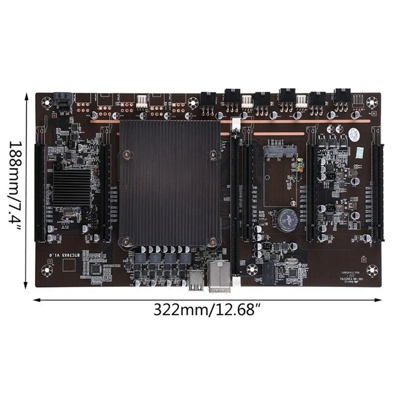 Imagem -02 - Btc Placa-mãe Mineração com Suporte para Placa Gráfica e5 2603 Cpu v2 Recc 4g Memória Ddr3 Lga 2011 Ddr3 Suporte 3060 3080 X79 H61