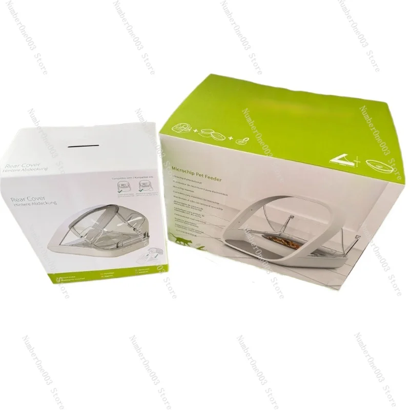 Smart Chip Sensing Cat Automatic Feeder Back Cover Accessories Insect-Proof Design Suitable for Wet Food Preservation
