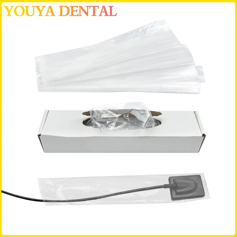 

500Pcs/Box Disposable Dental Plastic Protective Film Contamination Cover Dental X-Ray Digital Sensor Sleeves Cover Protector