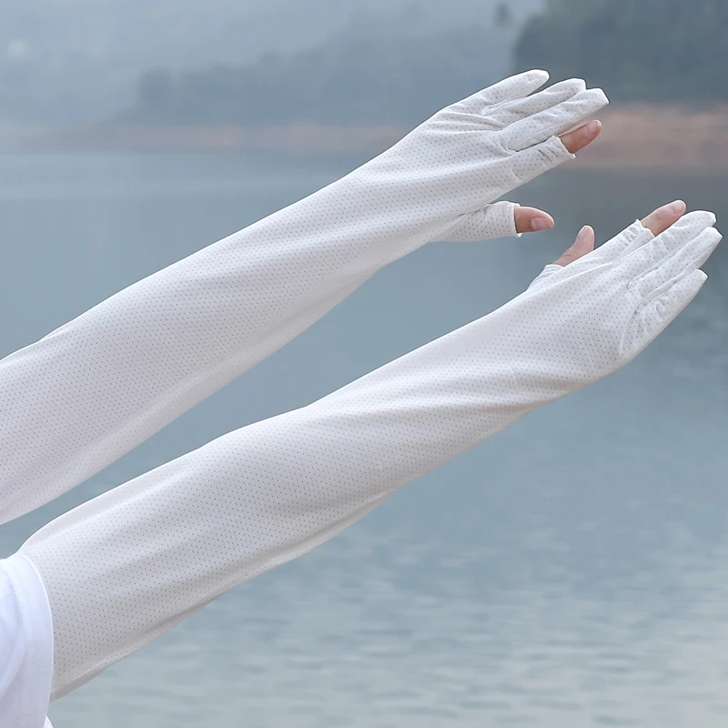 Lose Art Kühlarm Ärmel Sonnencreme Outdoor Sport Ärmel ausgesetzt Laufen Angeln Radfahren Frauen Männer Sport Fußball Golf