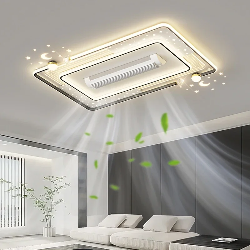 

Vaneless FAN Ceiling Lamp Fan Living Room Remote Control Bladeless LED Ceiling Light for Room Bedroom Lighting Ceiling Lamp Fan
