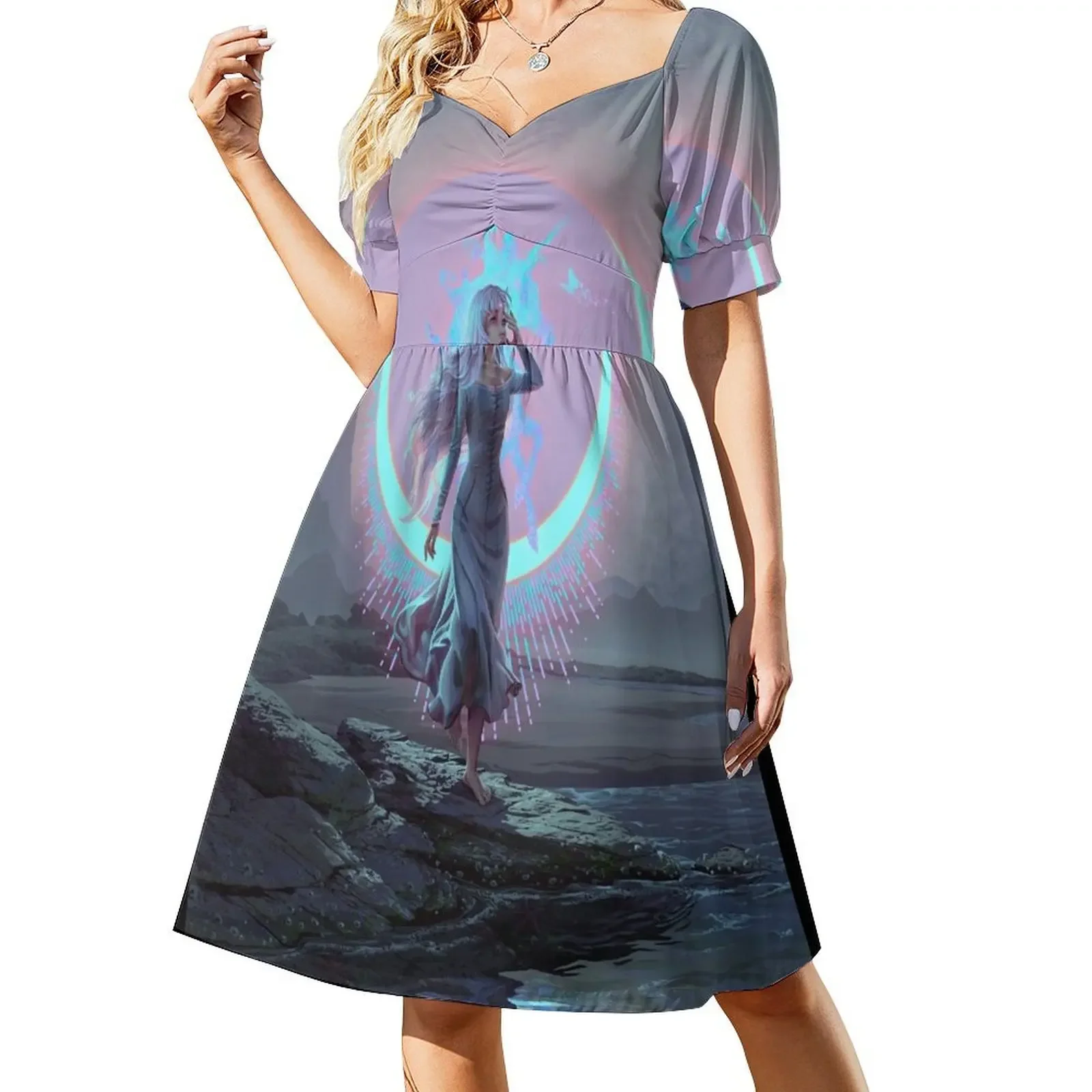 

The Lady Amalthea Short-Sleeved Dress Long veiled dresses dresses for womens