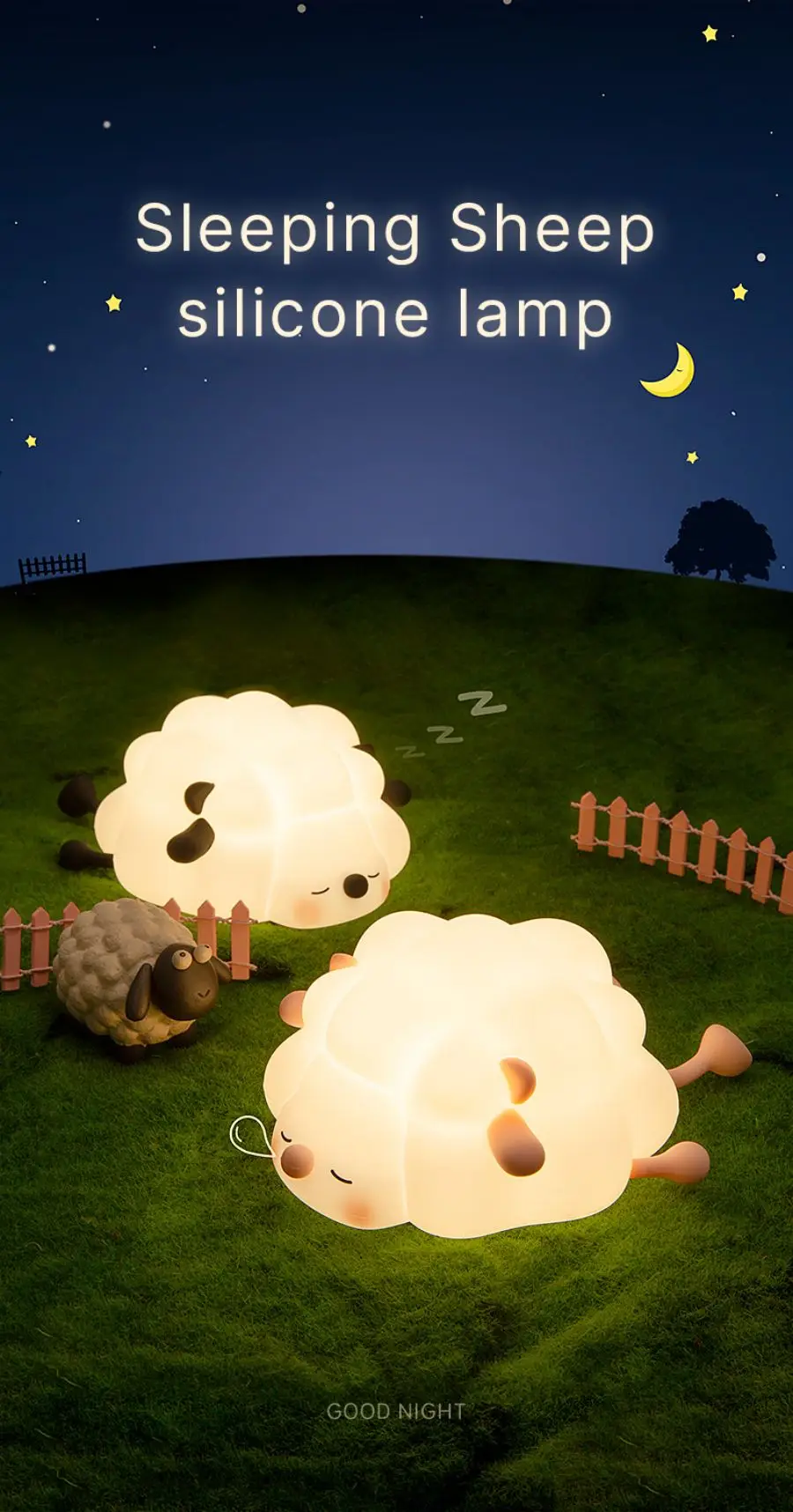 Lampada Notturna A Forma Di Ape Per Bambini, Ricaricabile, Touch LED, Dimmerabile, In Morbido Silicone, Luce Notturna Da Comodino