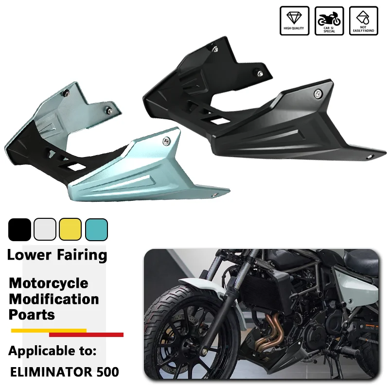 Motorcycle Accessories Engine Chassis Shroud Fairing Exhaust Shield Guard Protection Cover Fit For Kawasaki Eliminator 500 2023+