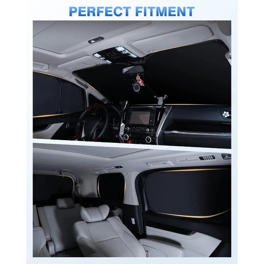 المظلات ل 20202025 2026 كورولا هاتشباك اكسسوارات الزجاج الأمامي الشمس الظل الجانب الخلفي نافذة الظل غطاء الشمس قناع درع P #5