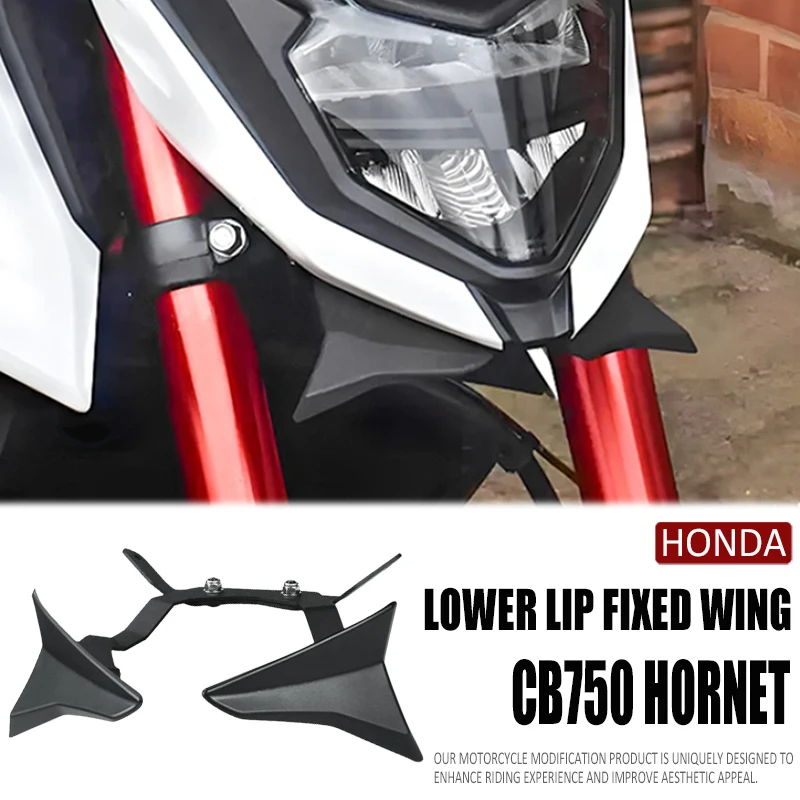 

Передний спойлер мотоцикла, крыло для Honda CB750 Hornet 750, переднее фиксированное крыло CB 750, аэродинамический дефлектор, аксессуары 2023-