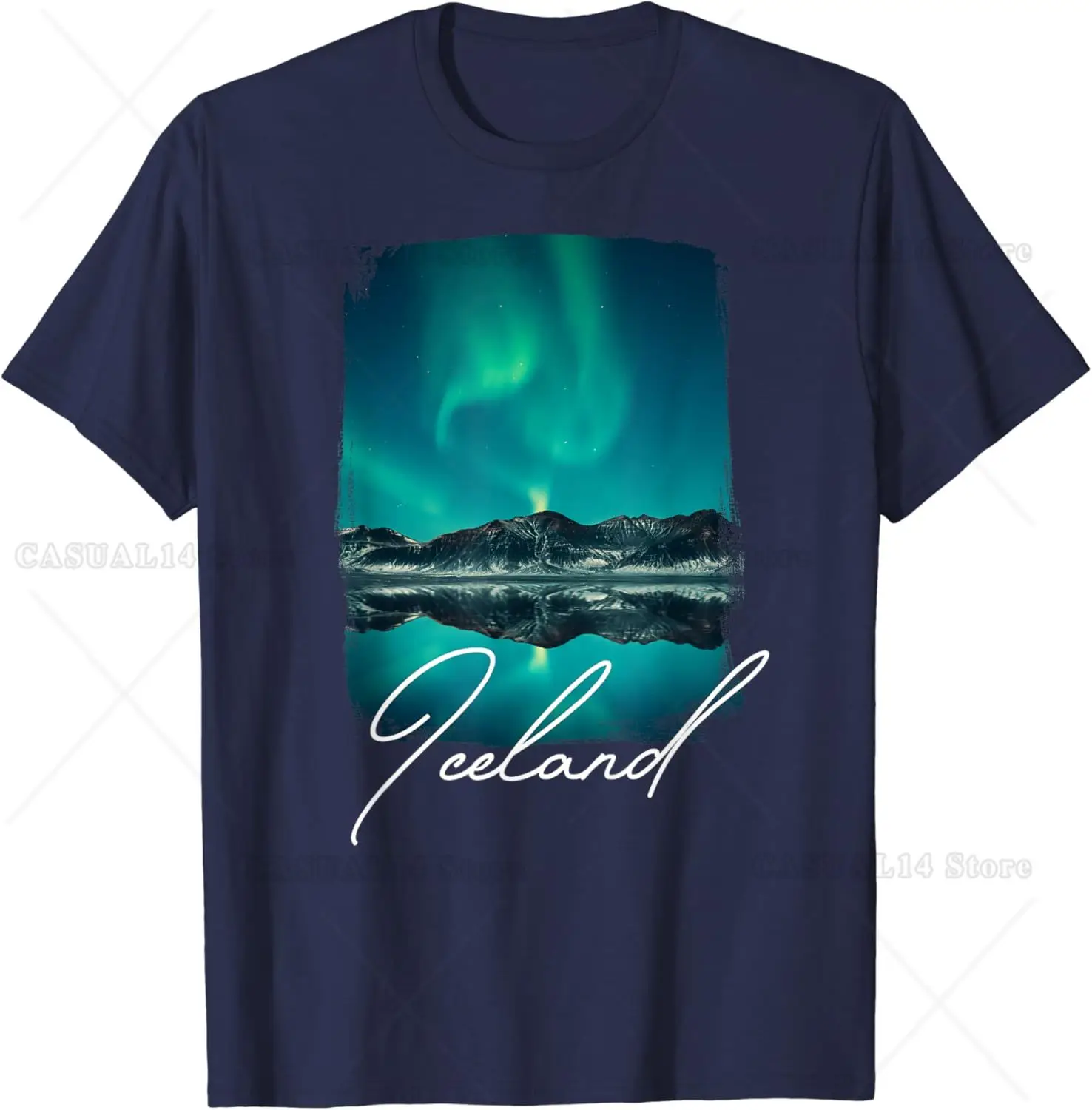 Ice Land Lover Iceland Tourist Iceland Vacation Iceland T-Shirt Unisex Cotton Short Sleeve for Travel Holiday