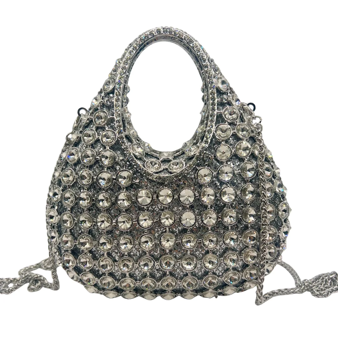 

diamond rhinestone light luxury dinner bag Xiaoxiangfeng hand holding women's bag dinner party bag
