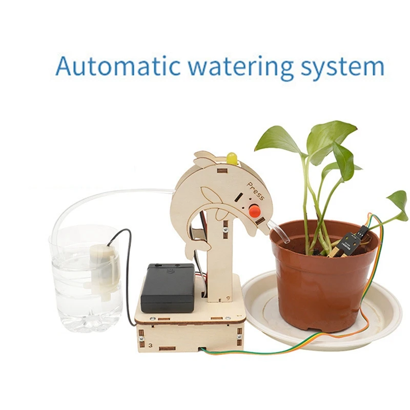 Automatic Flower Watering System STEM Kits DIY Science Experimental Tool Kit Learning Educational Toy For Kids Easy To Use