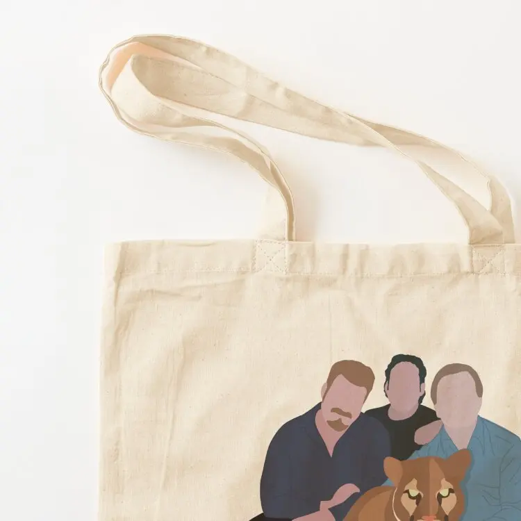 The boys and the kitty Steve French Tote Bag tote bag woman great bag large tote hand bags