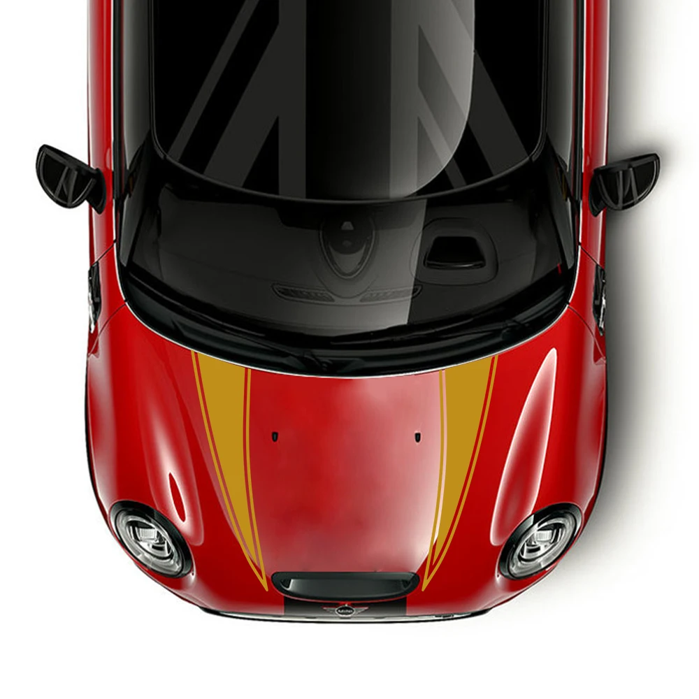 2 шт., наклейки на крышку капота автомобиля Mini Cooper S JCW F55 F56 R55 R56