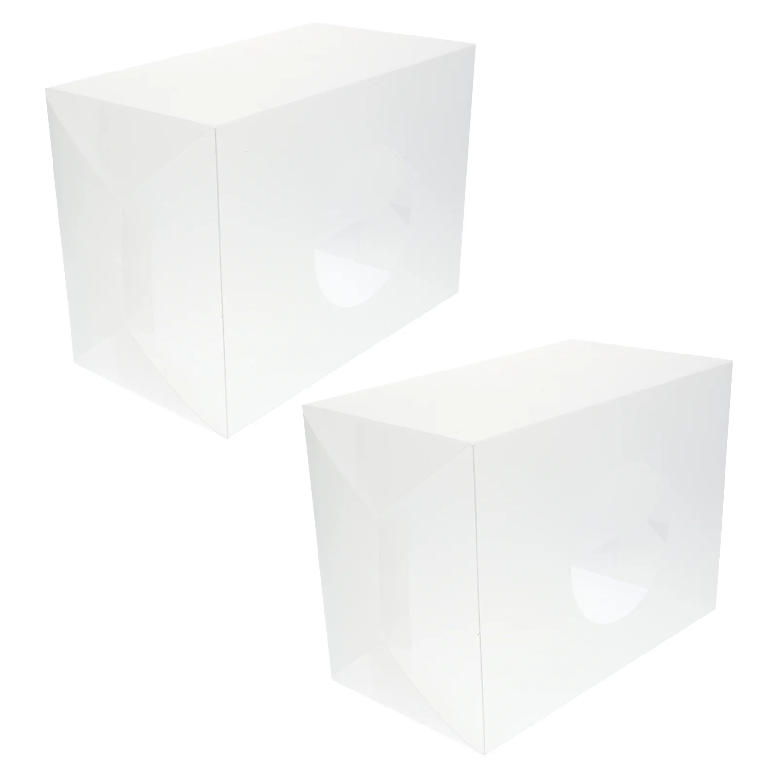 2 Pcs Lottery Box Assemble Transparent Container with Cover Pp Storage Bin Polling Blank