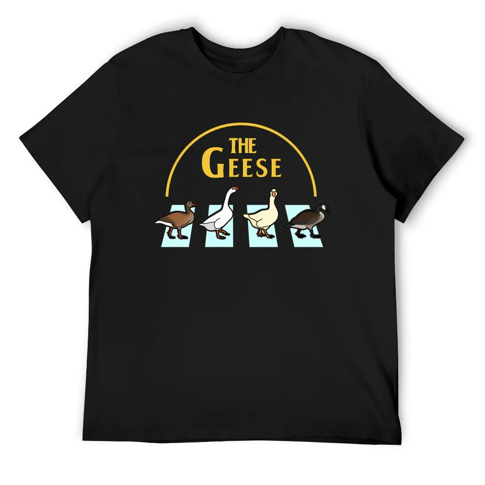 Goose Band Parody The Geese T-Shirt customs heavyweights summer top Aesthetic clothing mens cotton t shirts