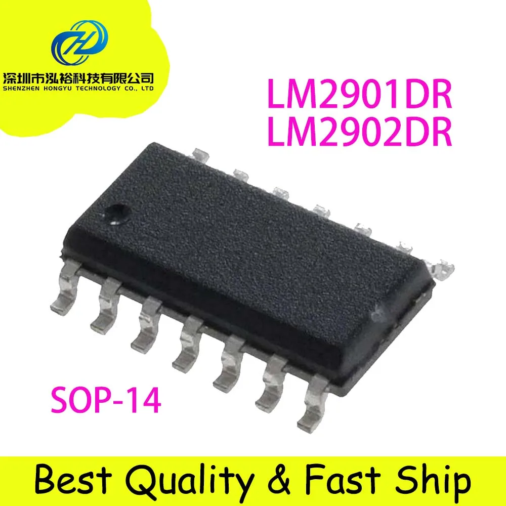 10 Pieces/Lots LM2901DR LM2902DR LM2901D LM2902D 2901 2902 DR SOP-14 SMD IC Chipset In Stocks