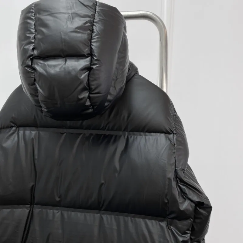 inverno Piumino lungo da uomo e da donna con cappuccio parka gufo Piumino d'oca caldo Cappotto comfort movimento abbigliamento moda