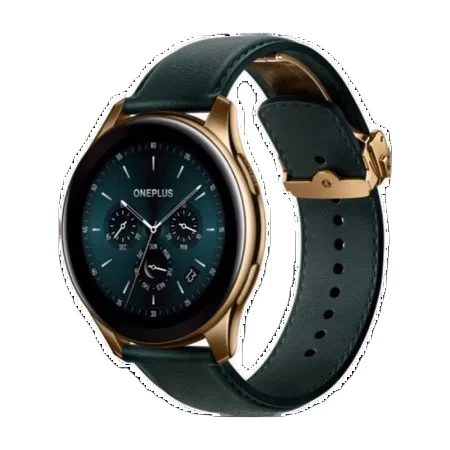 OnePlus Smart Watch Cobalt Gold Edition leather band 1.39inch AMOLED Warp Charge IP68 Waterproof for Android