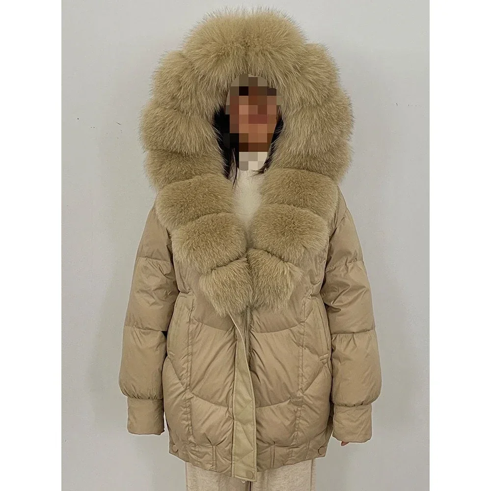 

OFTBUY Fur Coat Natural Fur Female New in Coats & Jackets Women's Demi-season Jacket Korean Dongdaemun High Quality Clothing