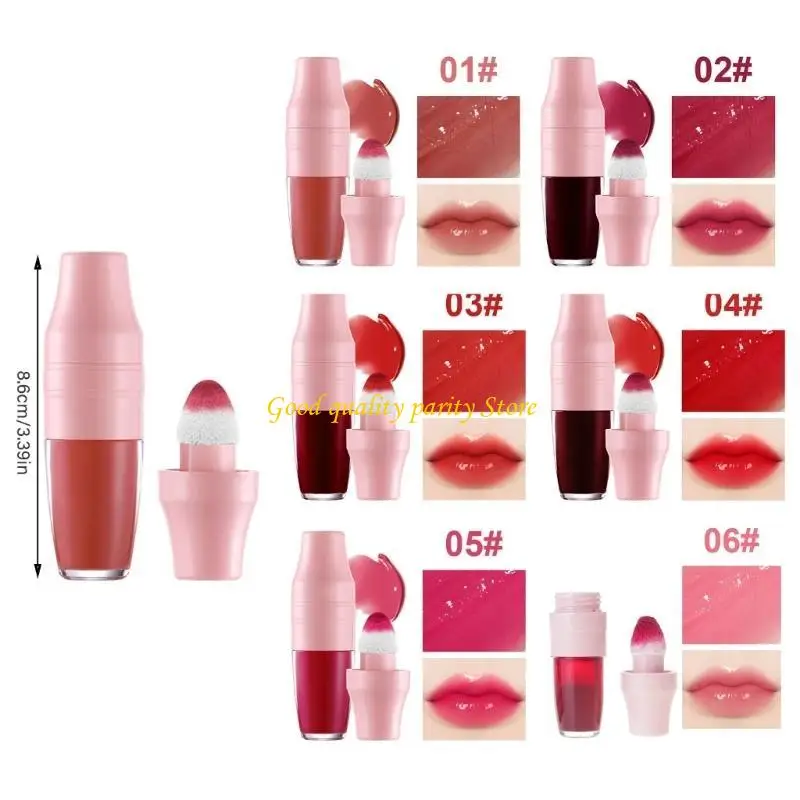 M4YA Unique Color Shake Lip Stain Gloss Smooth Look for Ladies Easy to Use