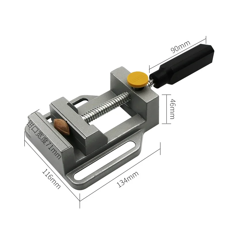 Mini Multifunctional Working Table Drill Milling Machine Parallel-jaw Vice Drill Bench Clamp Vice Worktable For Woodworking