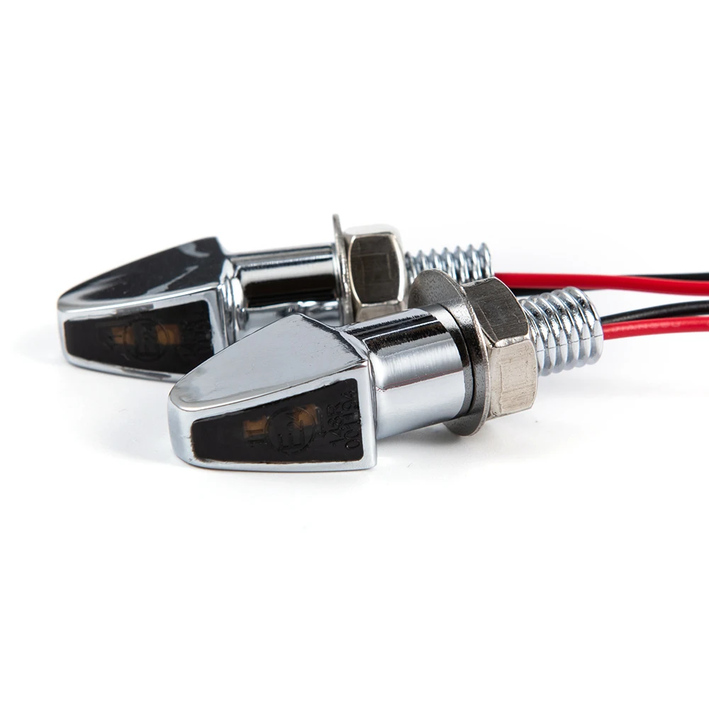 

1Pair Mini Motorcycle Flasher LED Turn Signal Light Led Lights for Motorcycle Accessories Cafe Racer With E24 Emark Approval