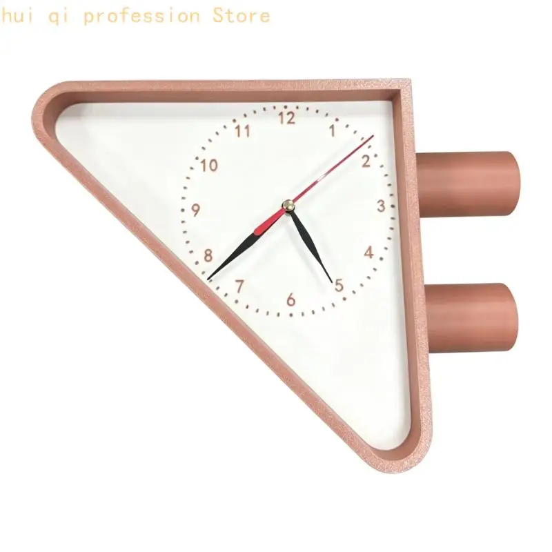 Dekorative seitlich montierte Wanduhr, doppelseitige Vintage-inspirierte Zeitanzeige für Durchgänge, Bars und Cafés H8WE – Detail 3