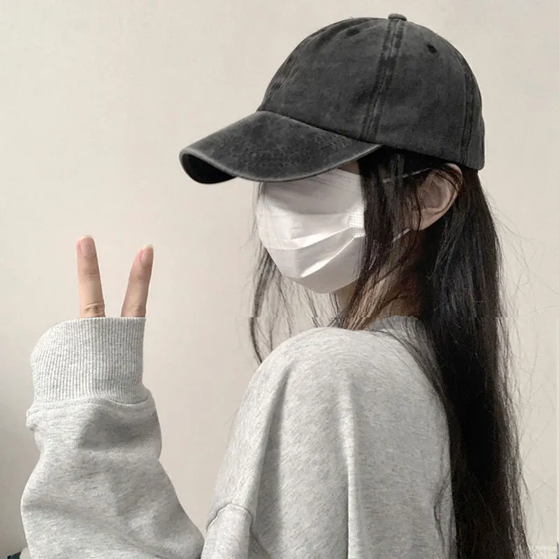 أزياء الرياضة قبعة القطن لينة أعلى قناع قبعات عارضة في الهواء الطلق Snapback قبعة القطن قبعة بيسبول للرجال والنساء #4