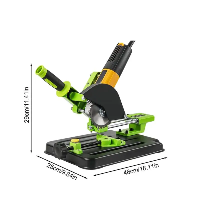 Angle Grinder Stand Base Heat-resistant Angle Grinder Fixing Holder Rustproof Cutting Machine Pull Rod Thicken Base Adjustable