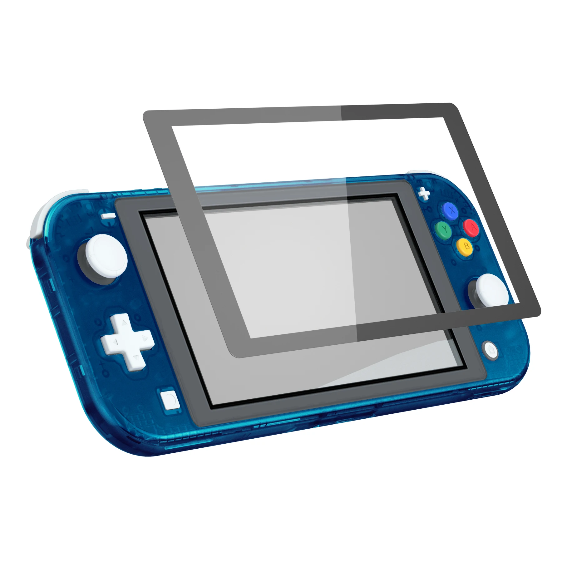 Custodia di ricambio eXtremeRate per Nintendo Switch Lite - Clear Blue