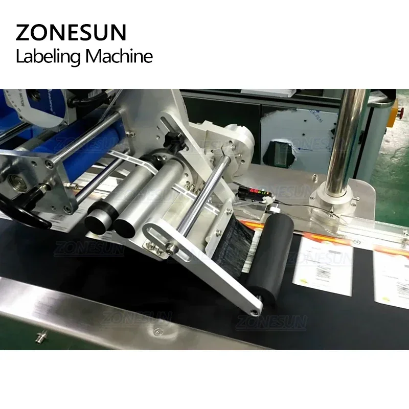 ZONESUN XL-T832 Automatic Sticker Adhesive Plane B Tag Food Paper Book Large Plastic Film Flat Packing Labeling Machine