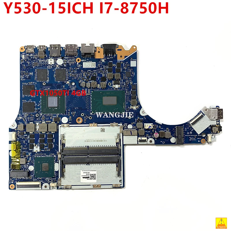 5B20R40161 For Lenovo Legion Y530-15ICH Laptop Motherboard NM-B701 SR3YY I7-8750H N17P-G1-A1 DDR4 100% Test OK