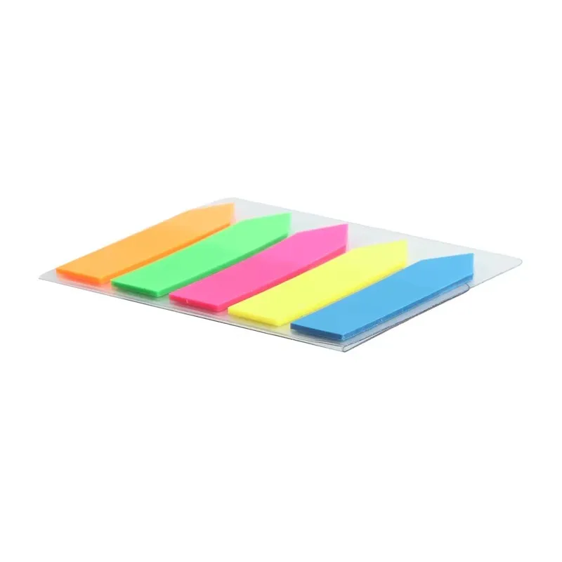 Piccoli adesivi trasparenti fluorescenti che indicano adesivi per classificazione etichette adesivi per indice cancelleria per ufficio per studenti