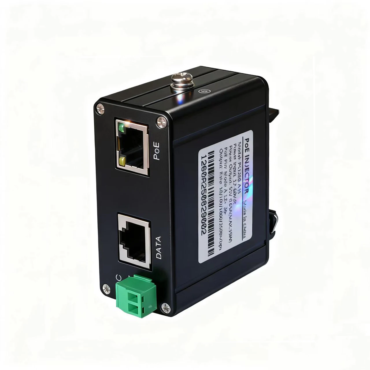 

Промышленный пассивный инжектор POE, средний размах 2,5 Гбит/с, 55 В, 90 Вт, выход POE, контакты 1245+/3678-