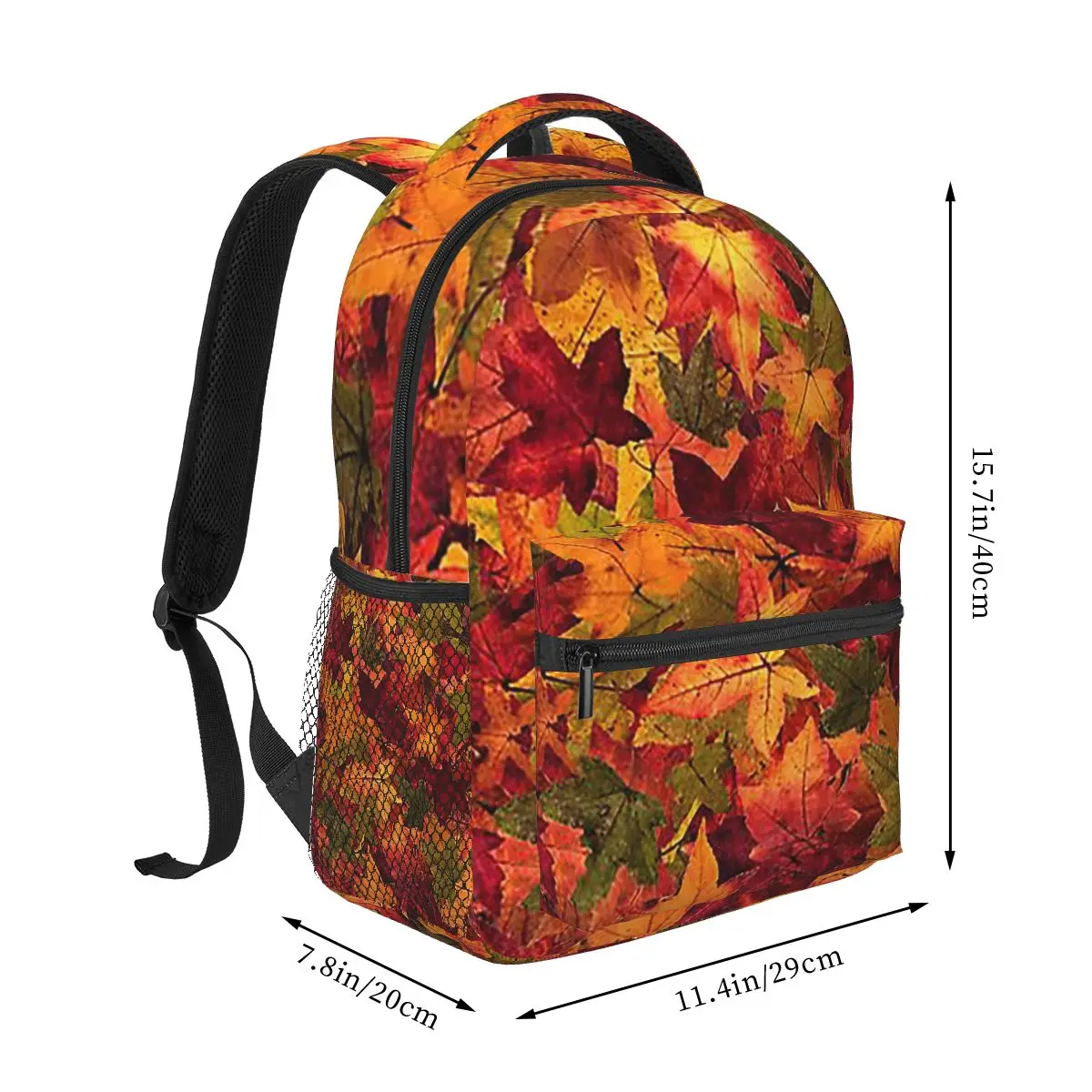 

Осенние листья, студенческий рюкзак, школьная сумка, походный дорожный рюкзак для мужчин и женщин, модная сумка для книг, сумки на плечо