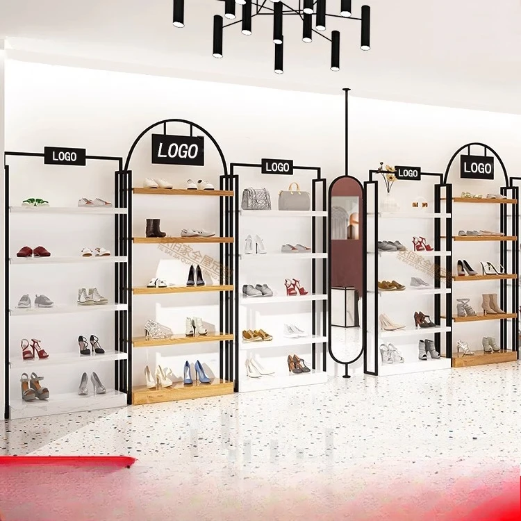 Bag Shoe Store Display Rack Cabinet Shopping Mall Store Shoe Students Landing In Nakajima Customization