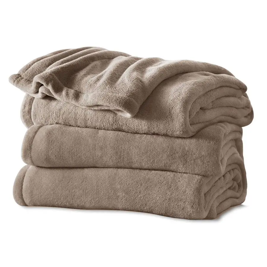 

Microplush Electric Heated Warming Throw Blanket Acorn Washable Auto Shut Off 3 Heat Settings