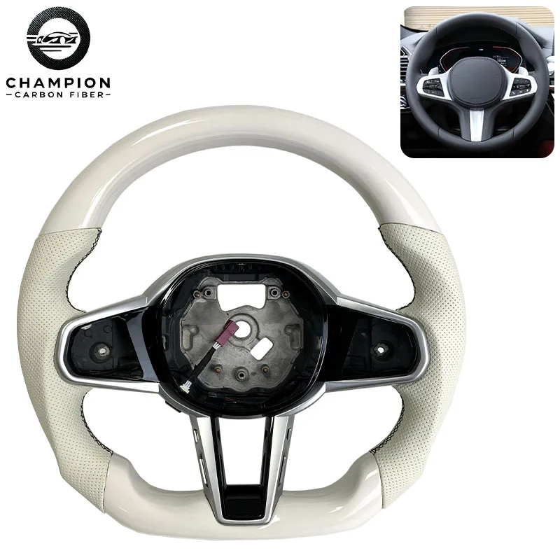 

Для BMW M3 M4 M5 M Sport Рулевое колесо из углеродного волокна G20 G22 G23 G26 G80 G81 G30 G32 G34 G36 2023 2024 Автомобильные детали